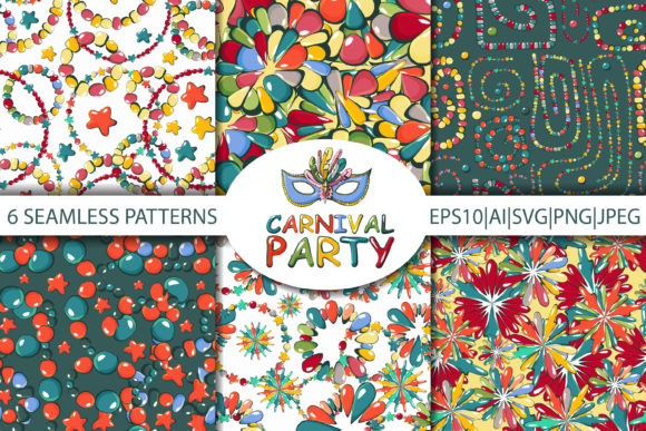 Carnival Patterns: Vibrant Graphics for Handmade Creators