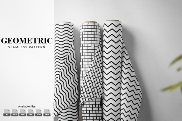 Geometric Art Seamless Patterns Design for Modern Graphics