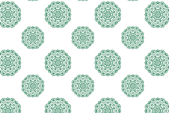 Green Mandala Patterns Vector Review for Embroidery
