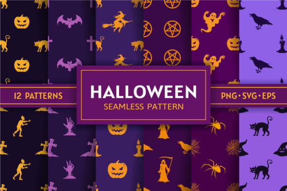 Halloween Seamless Patterns Bundle: Graphics & Patterns Review