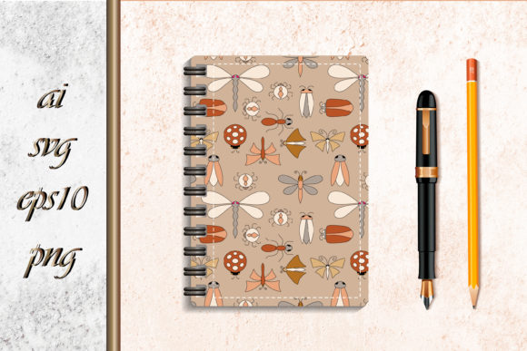 Insect Seamless Patterns Sketch Animal