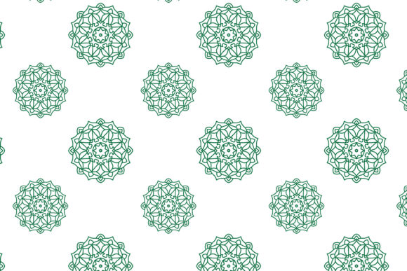 Mandala Circle Green Patterns Graphics for Crafters