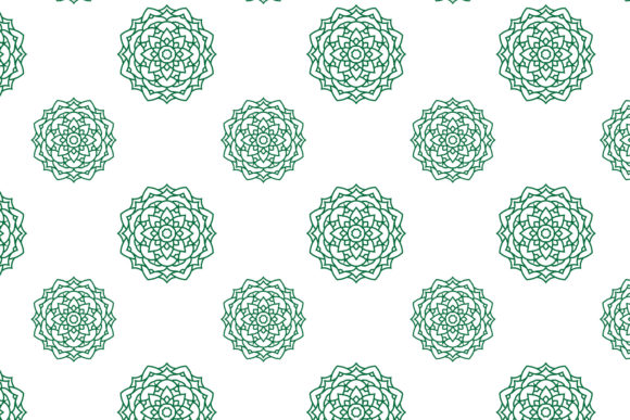 Mandala Green Patterns Vector: A Graphic Design Asset Review