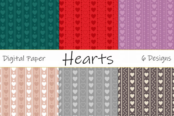 Seamless Patterns Valentine s Day Hearts: Graphics Review