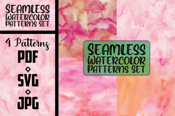 Seamless Watercolor Patterns Set - Pink: A Designer's Review