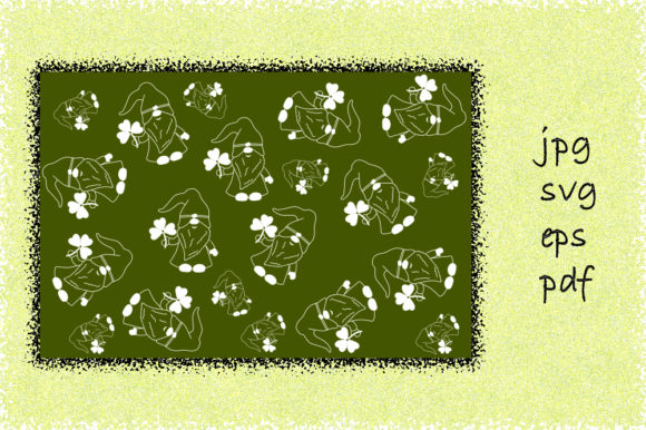 St. Patrick s Day Gnome Patterns for Graphics and Creative Projects