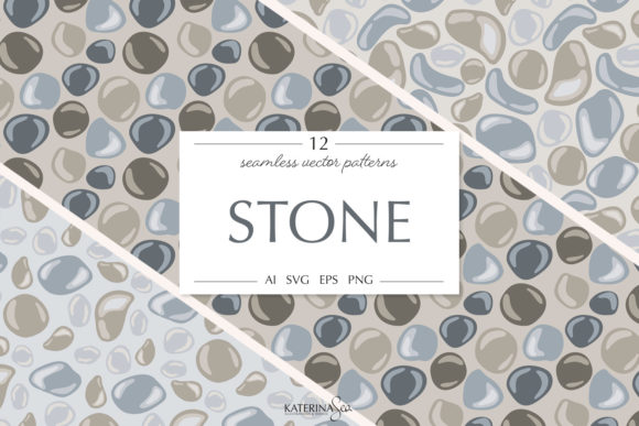 Stone Vector Patterns: Premium Graphics for Handmade Crafts